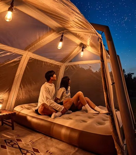 Палатка Naturehike Village 8.5 AIR / CNK2300ZP019-BR (белый/коричневый)