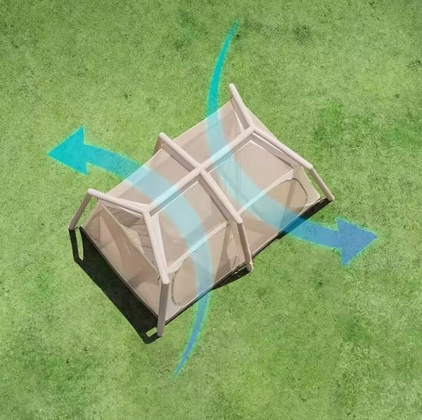 Палатка Naturehike Village 8.5 AIR / CNK2300ZP019-BR (белый/коричневый)