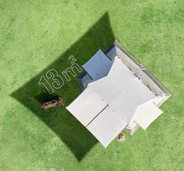 Палатка Naturehike Village 8.5 AIR / CNK2300ZP019-BR (белый/коричневый)