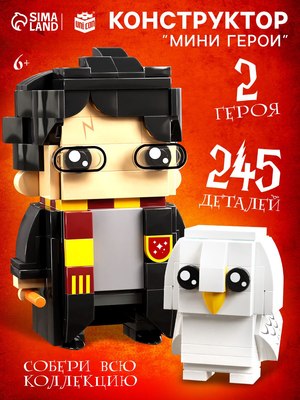 Конструктор Unicon Мини герои. Волшебник с питомцем / 10230057