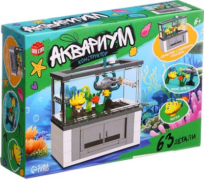 Конструктор Unicon Аквариум. Рыбки 59221 / 10724808 - фото
