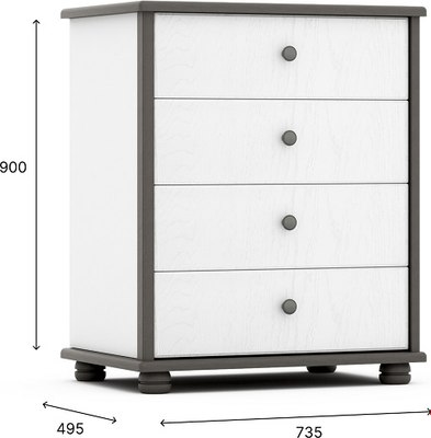 Комод Мебель-КМК 4Я Сальма 0990.4