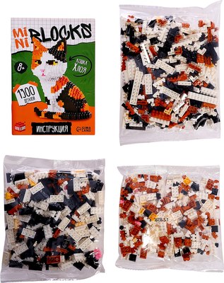 Микроконструктор Unicon Mini Blocks. Кошка Хлоя 16036 / 10702982