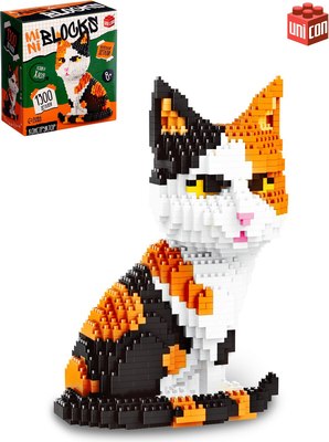 Микроконструктор Unicon Mini Blocks. Кошка Хлоя 16036 / 10702982