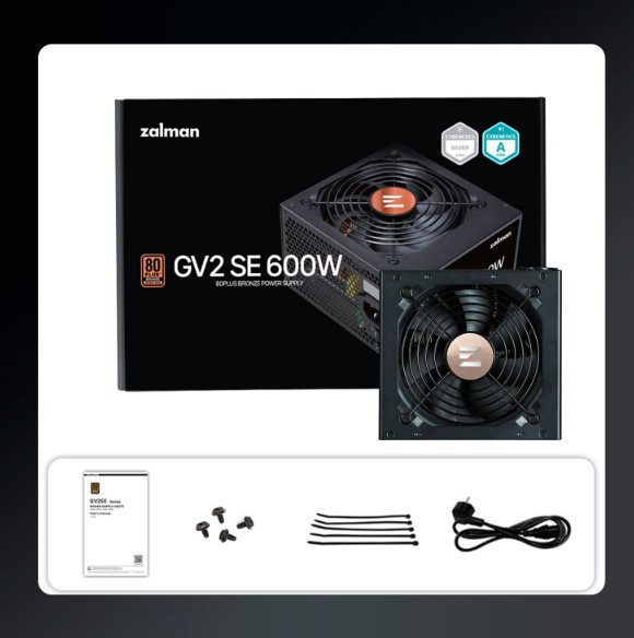 Блок питания для компьютера Zalman 600W ZM600-GV2SE