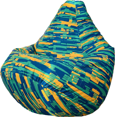 Бескаркасное кресло Flagman Груша Макси XXL Г2.11-02 Strips - фото