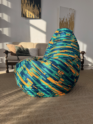 Бескаркасное кресло Flagman Груша Макси XXL Г2.11-02 Strips