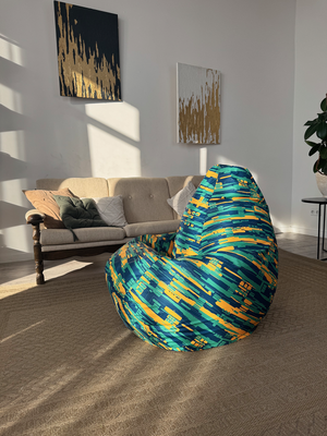 Бескаркасное кресло Flagman Груша Макси XXL Г2.11-02 Strips