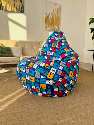 Бескаркасное кресло Flagman Груша Макси XXL Г2.11-04 Буквы