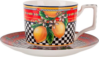 Чашка с блюдцем Nouvelle Sicilia Limone / 0052015