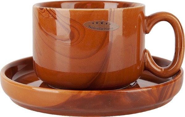 Чашка с блюдцем Nouvelle Wooden Grain / 1730305