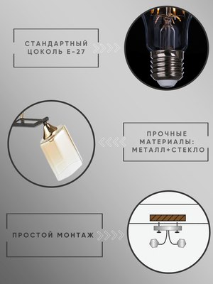 Потолочный светильник Aitin-Pro НПБ 02-2x60-101 /т6286/2