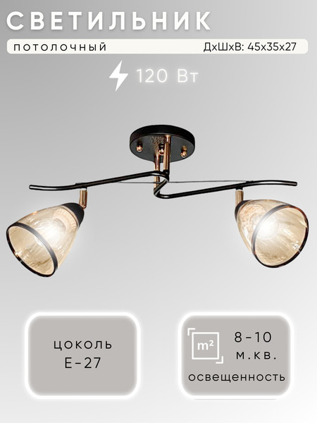 Спот Aitin-Pro НПБ 02-2x60-101 / 6291/2 - фото