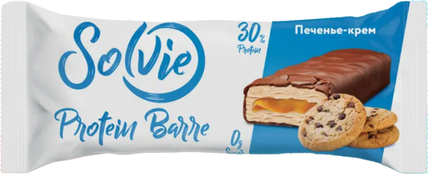 Набор протеиновых батончиков Solvie Protein Barre Печенье-крем - фото