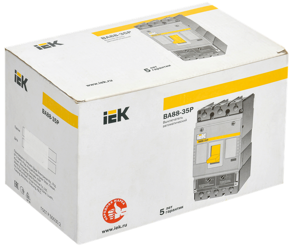 Выключатель автоматический IEK ВА88-35Р 3Р 200А 35кА / SVAR30-3-0200