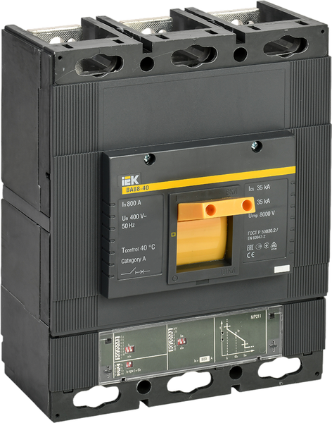 Выключатель автоматический IEK ВА88-40 3Р 800А 35кА / SVA51-3-0800 - фото