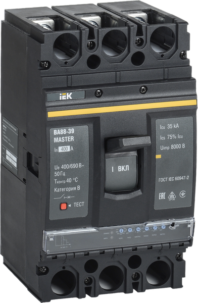 Выключатель автоматический IEK ВА88-39 3Р 400А 35кА / SVA71-3-0400-02 - фото