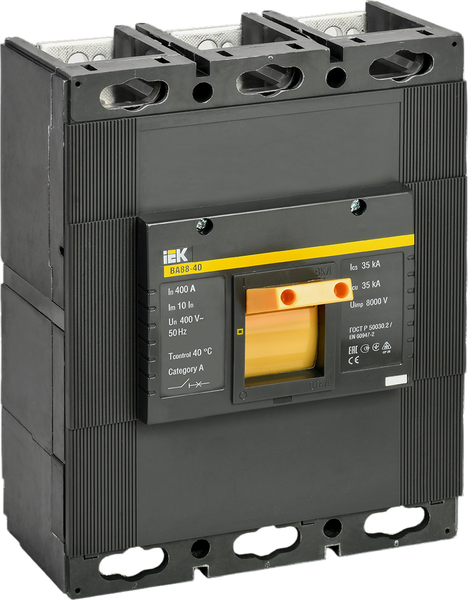 Выключатель автоматический IEK ВА88-40 3Р 400А 35кА / SVA50-3-0400-02 - фото