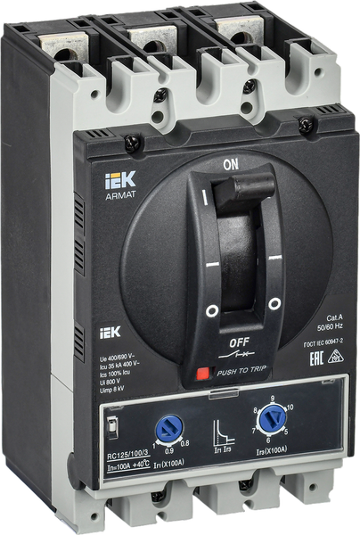 Выключатель автоматический IEK Armat AR-MCCB-3A-035-0100A-ATUC - фото