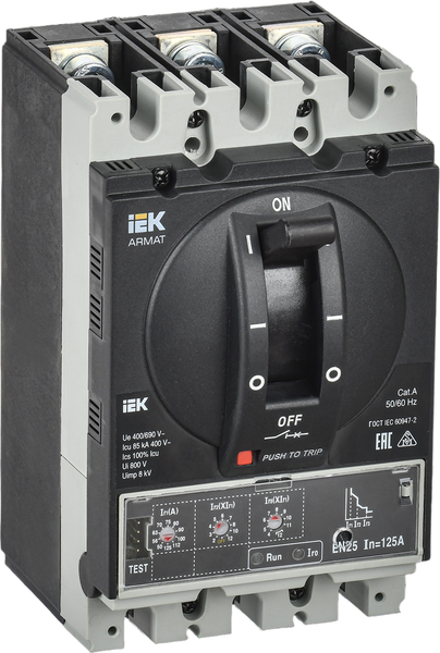 Выключатель автоматический IEK Armat AR-MCCB-3A-085-0125A-ELSC - фото
