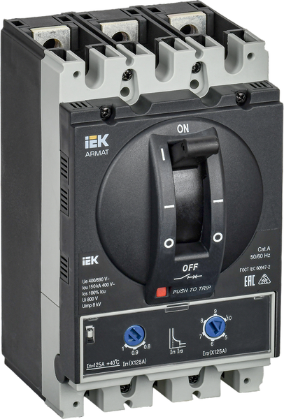 Выключатель автоматический IEK Armat AR-MCCB-3D-150-0125A-ATUC - фото