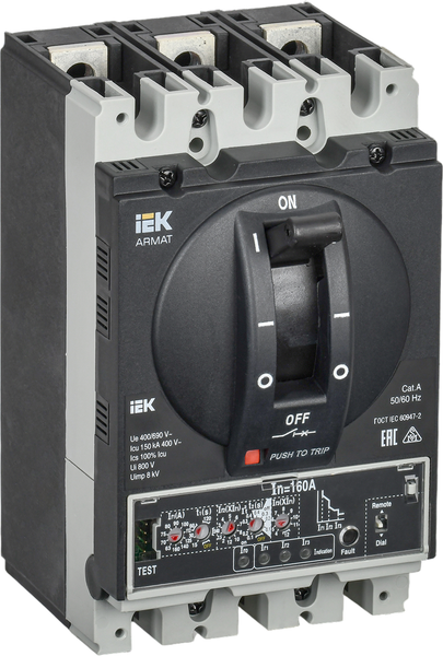 Выключатель автоматический IEK Armat AR-MCCB-3D-150-0160A-ELPC - фото