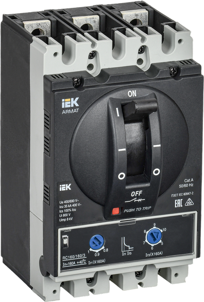 Выключатель автоматический IEK Armat AR-MCCB-3D-035-0160A-ATUC - фото