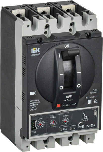 Выключатель автоматический IEK Armat AR-MCCB-3D-085-0160A-ELSC - фото