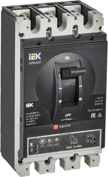 Выключатель автоматический IEK Armat AR-MCCB-3H-050-0400A-ELSC - фото