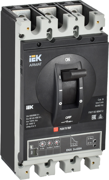 Выключатель автоматический IEK Armat AR-MCCB-3I-085-0630A-ELSC - фото