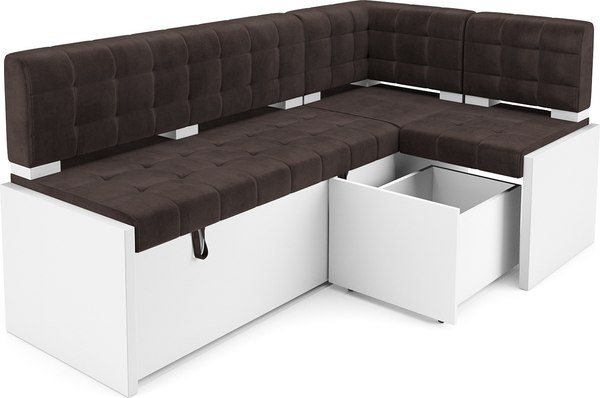 Уголок кухонный мягкий Mebel-Ars Ганновер 205x82x130