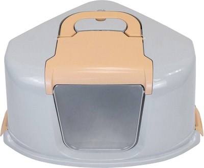 Туалет-домик ZooM Угловой / 2937беж-св.сер