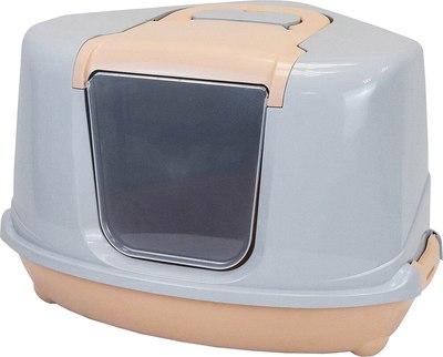 Туалет-домик ZooM Угловой / 2937беж-св.сер