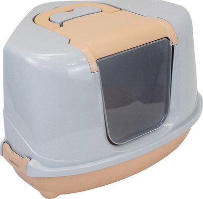 Туалет-домик ZooM Угловой / 2937беж-св.сер