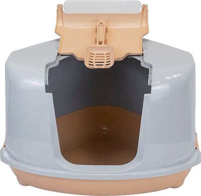 Туалет-домик ZooM Угловой / 2937беж-св.сер