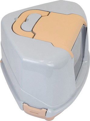 Туалет-домик ZooM Угловой / 2937беж-св.сер