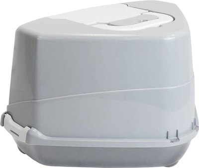 Туалет-домик ZooM Угловой / 2937св.сер