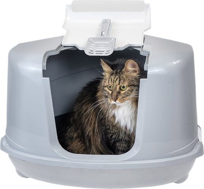 Туалет-домик ZooM Угловой / 2937св.сер