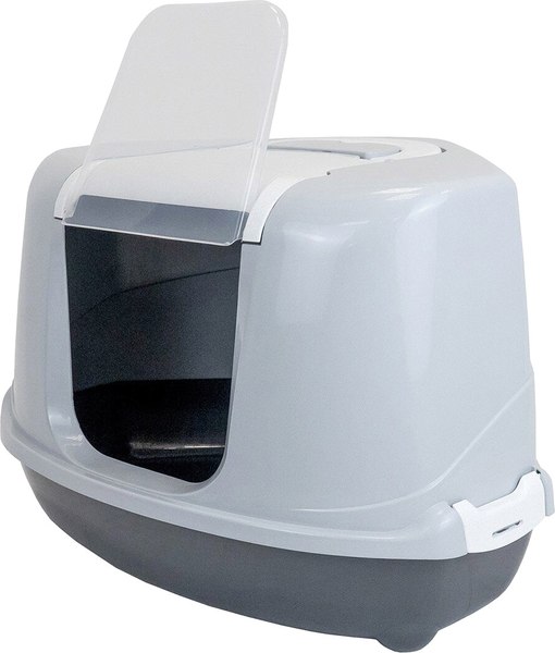 Туалет-домик ZooM Угловой / 2937т.сер-св.сер