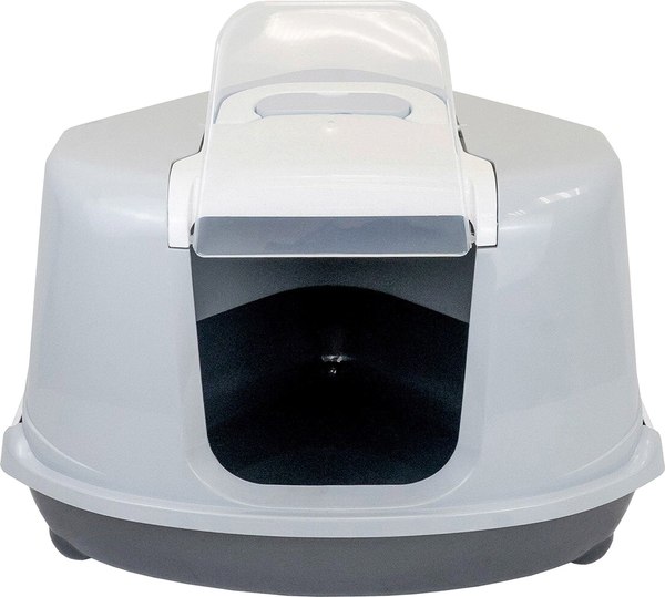 Туалет-домик ZooM Угловой / 2937т.сер-св.сер