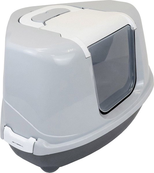 Туалет-домик ZooM Угловой / 2937т.сер-св.сер