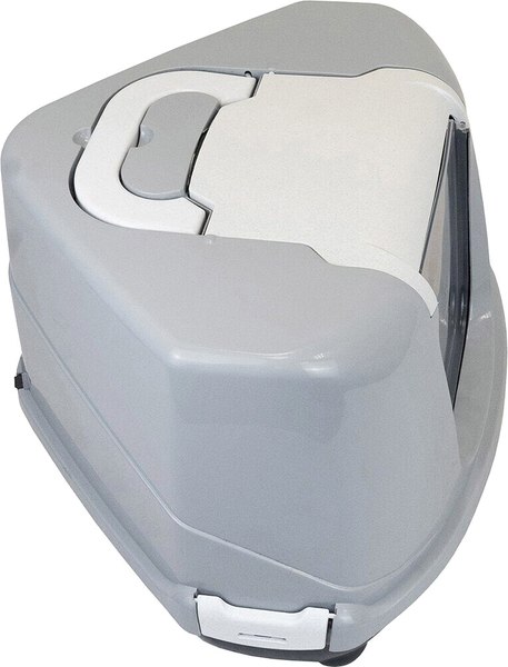 Туалет-домик ZooM Угловой / 2937т.сер-св.сер