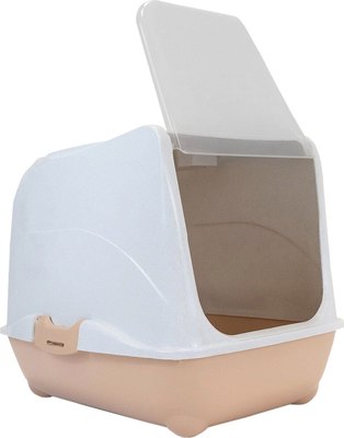 Туалет-домик ZooM Малый закрытый с дверцей / 2929беж-мрамор