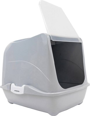 Туалет-домик ZooM Малый закрытый с дверцей / 2929св-сер