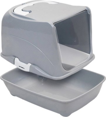 Туалет-домик ZooM Малый закрытый с дверцей / 2929св-сер