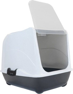 Туалет-домик ZooM Малый закрытый с дверцей / 2929черн-мрамор