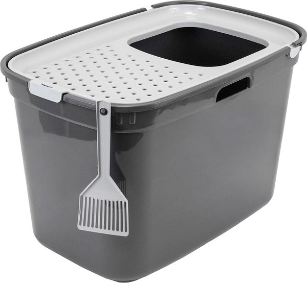 Туалет-домик ZooM Закрытый с верхним входом / 2932сер - фото