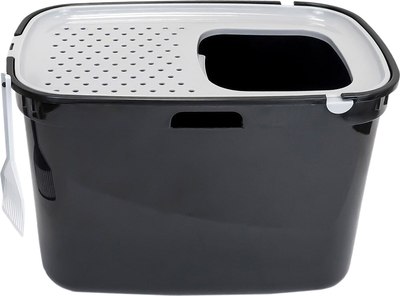 Туалет-домик ZooM Закрытый с верхним входом / 2932черн