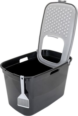 Туалет-домик ZooM Закрытый с верхним входом / 2932черн