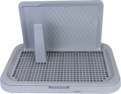 Туалет-лоток Дарэленд Виконт малый со столбиком и стенкой / 2938св-сер